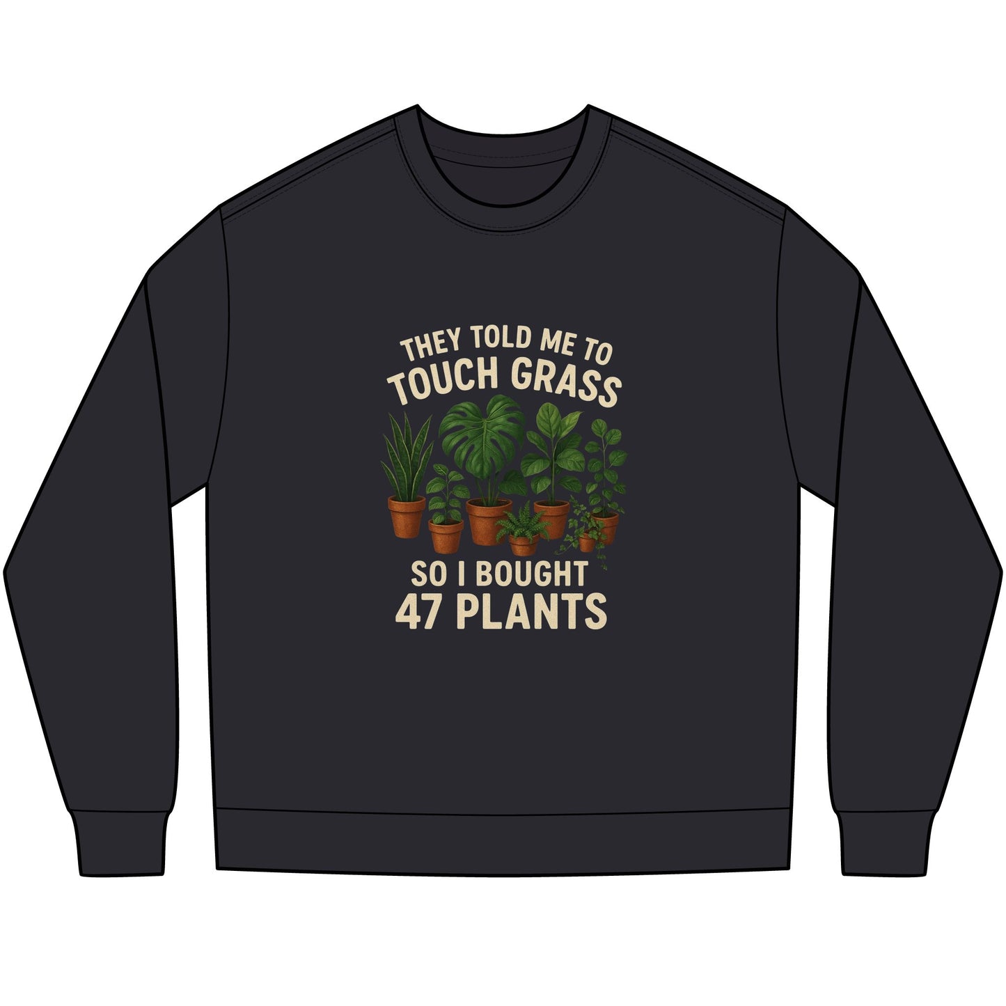 Touch Grass Long Sleeve Tee (heavyweight)