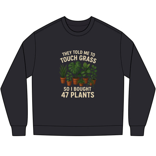Touch Grass Long Sleeve Tee (heavyweight)