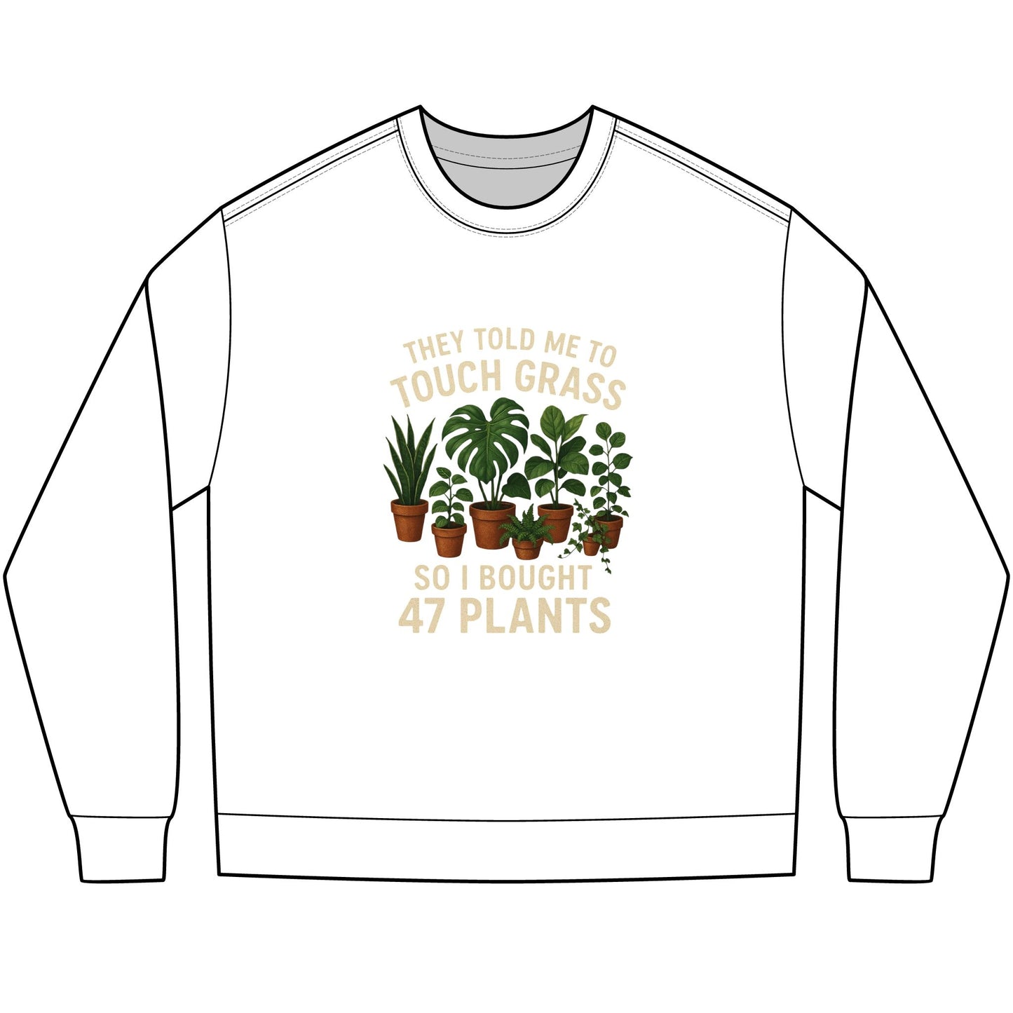 Touch Grass Long Sleeve Tee (heavyweight)