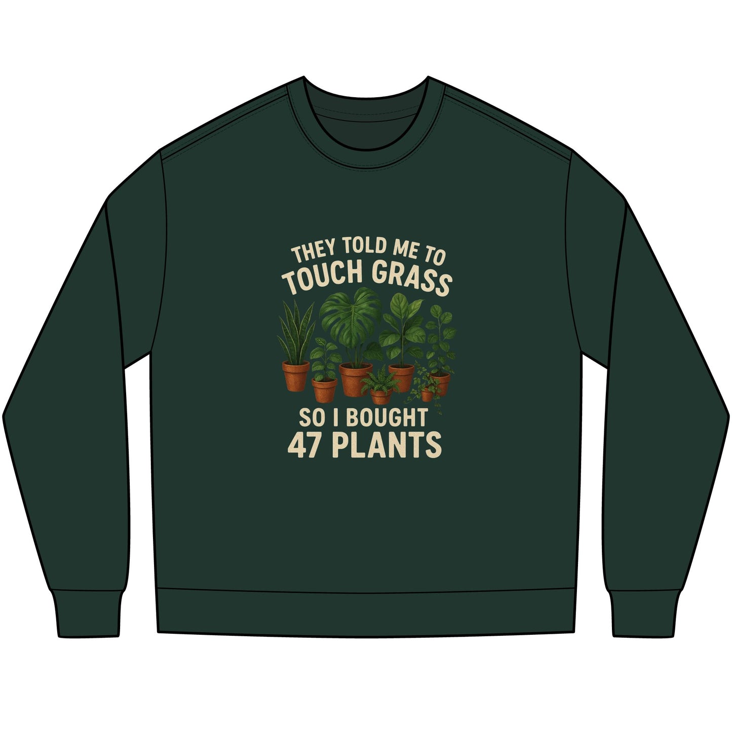 Touch Grass Long Sleeve Tee (heavyweight)