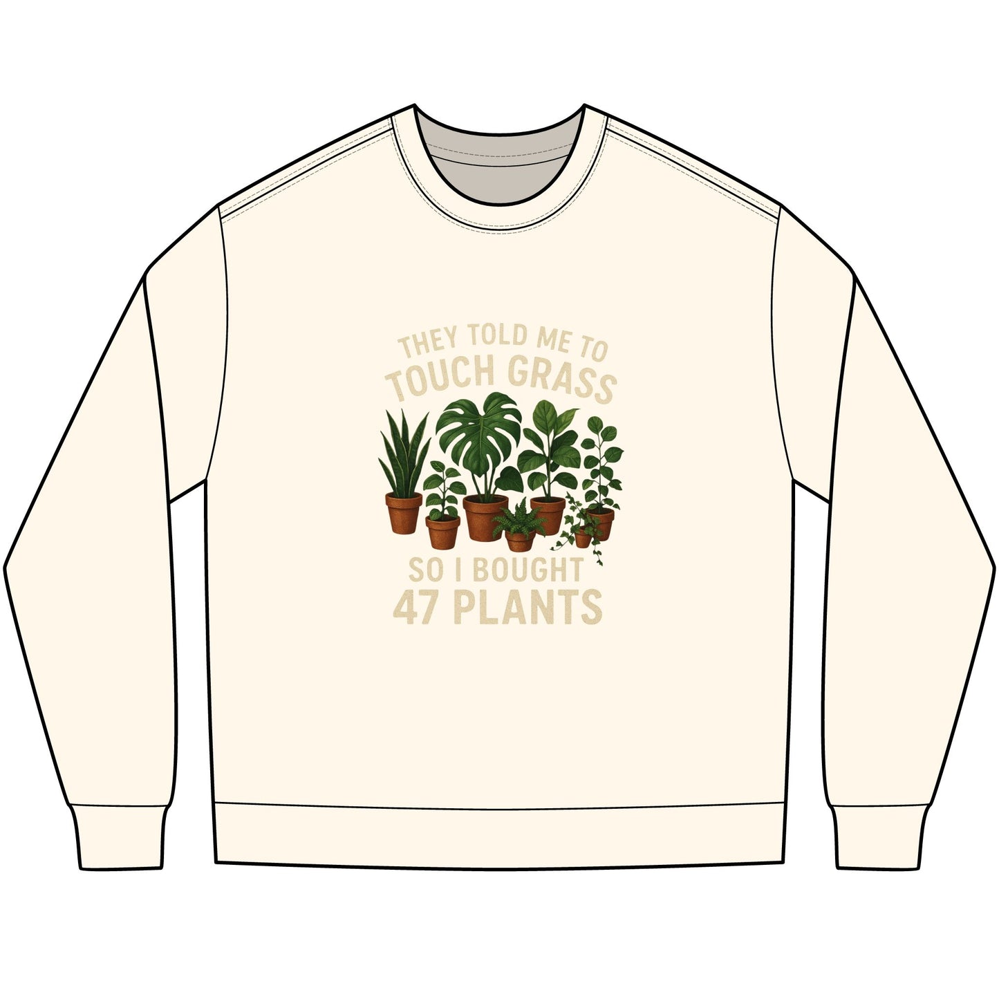 Touch Grass Long Sleeve Tee (heavyweight)