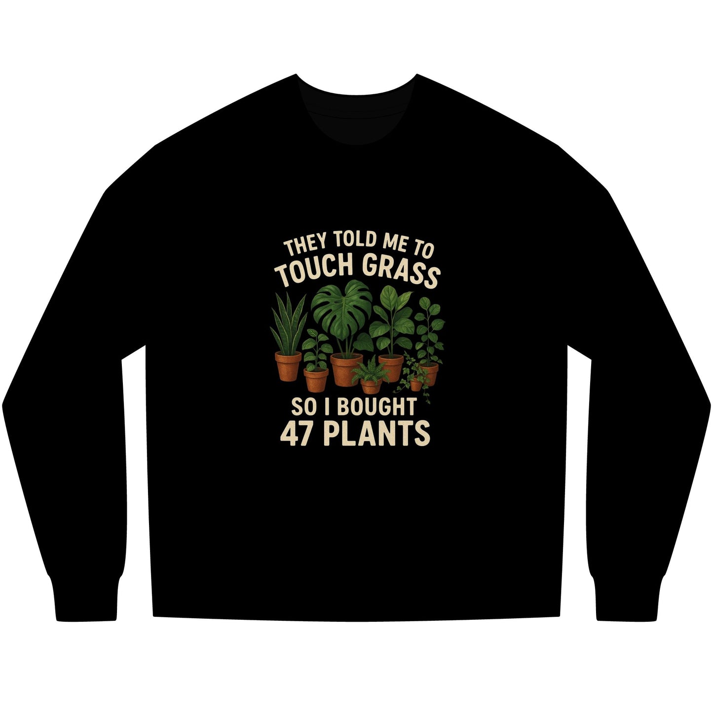 Touch Grass Long Sleeve Tee (heavyweight)