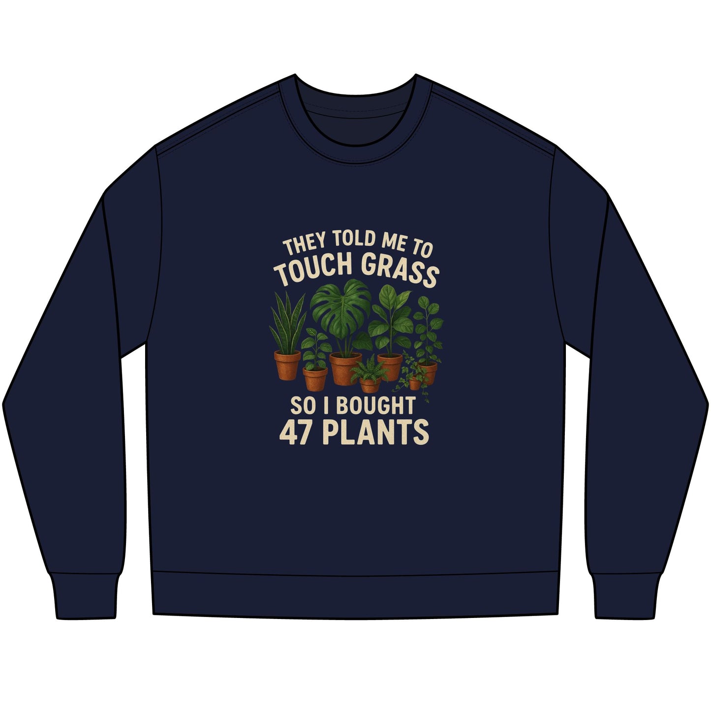 Touch Grass Long Sleeve Tee (heavyweight)