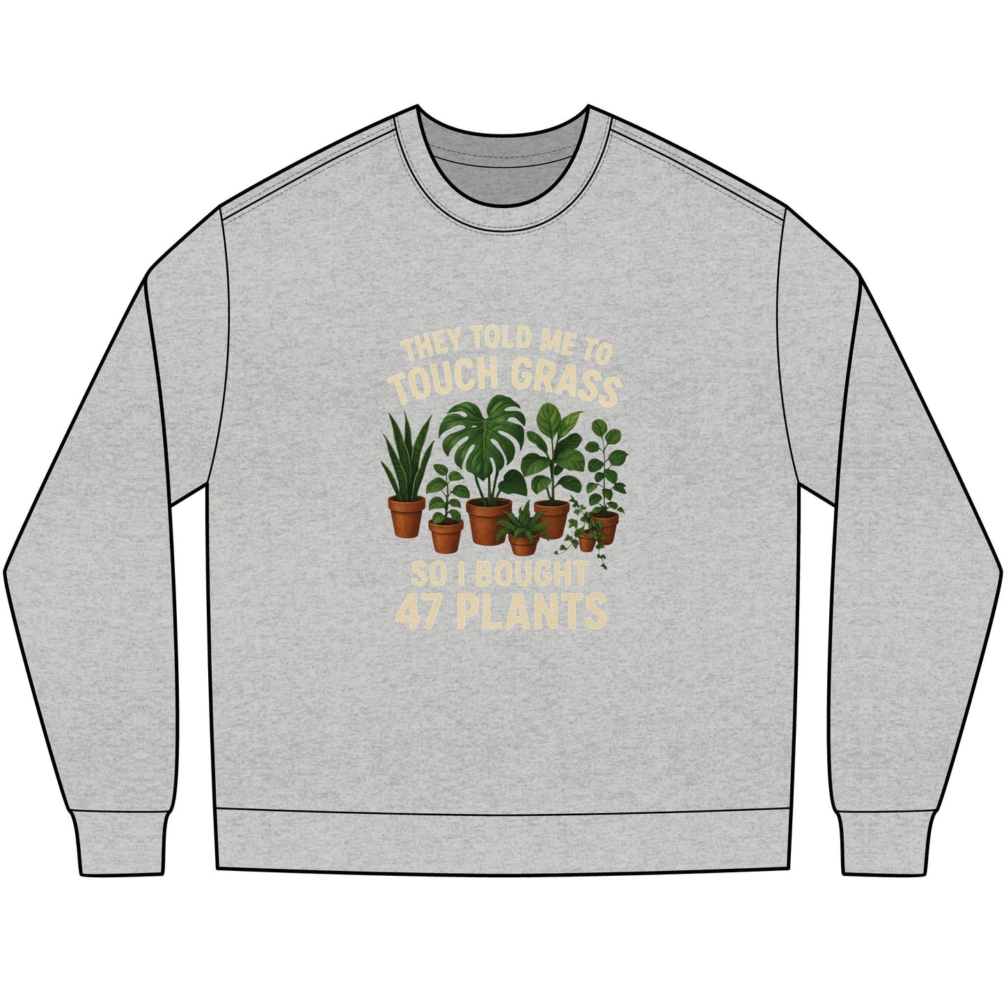 Touch Grass Long Sleeve Tee (heavyweight)
